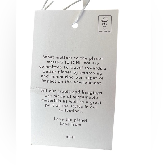 ICHI Navy Blue Button Down Flutter Blouse XL NWT - Picture 4 of 4